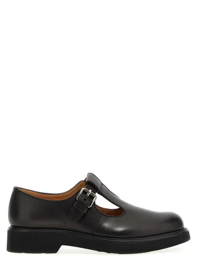 Church's Black Buckle Strap Loafers In Black