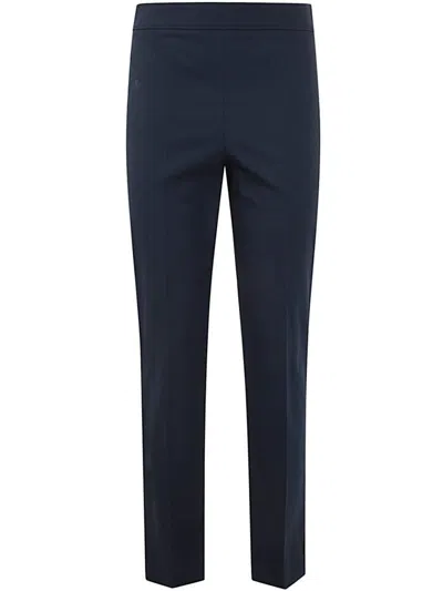 Brunello Cucinelli Capri  With Monili Trousers Blue In Blue
