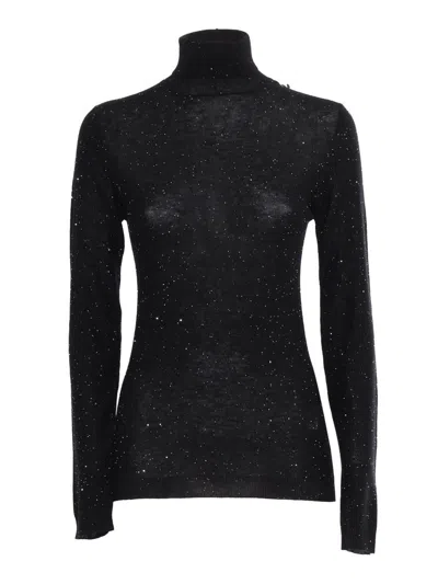 Fabiana Filippi Sequinned Sweater In Black
