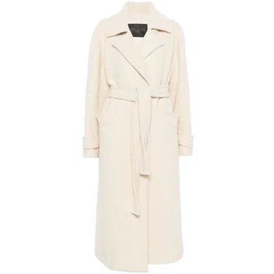 Herno Long-sleeved Coat In Beige