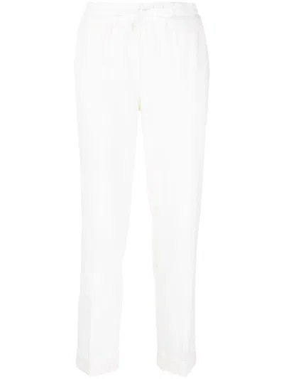 P.a.r.o.s.h . Tapered Drawstring Trousers In White