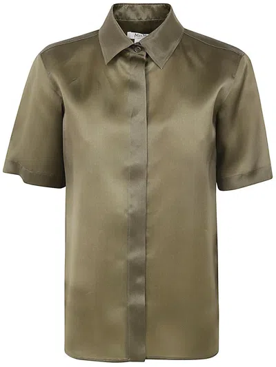 MAX MARA MAX MARA ACANTO123 SHORT SLEEVE ORGANDY SHIRT 