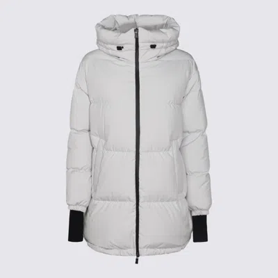 Herno Long Down Jacket In Gore-tex In In Grey
