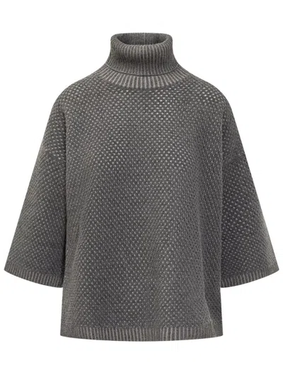 Fabiana Filippi Turtleneck Sweater In Grey