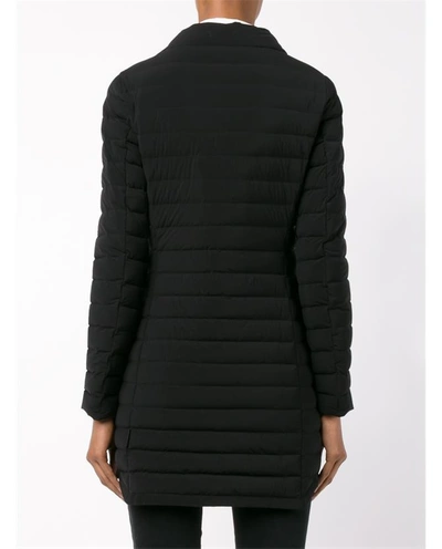 Shop Moncler Long Quilted Jacket
