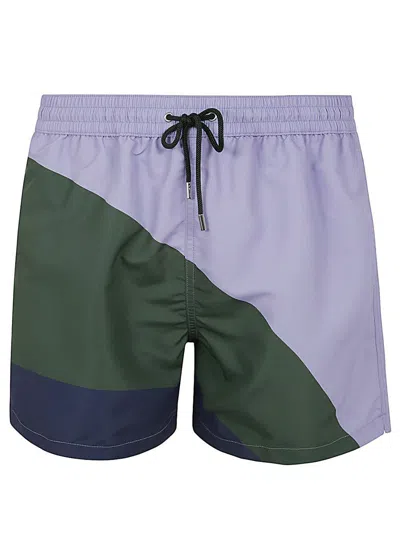 Shop Paul Smith Men Swim Short Sun Ray In Multicolor