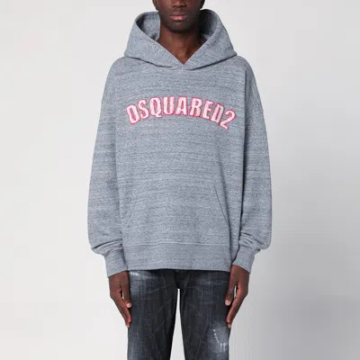 Dsquared2 Grey Cotton Sweatshirt With Logo In Grey
