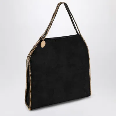 Stella Mccartney Foldable Falabella Black Bag In Black