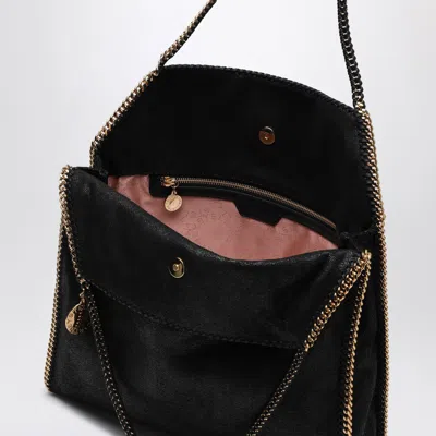 Stella Mccartney Foldable Falabella Black Bag In Black