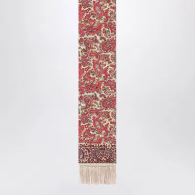 Valentino Voyage Imaginaire Bandeaux Printed Silk Scarf In Yellow