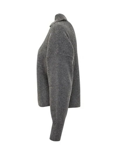 Shop Pinko Caveau Jersey In Grey