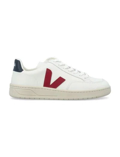 Shop Veja V-12 Sneakers In Extra-white_marsala_nautico