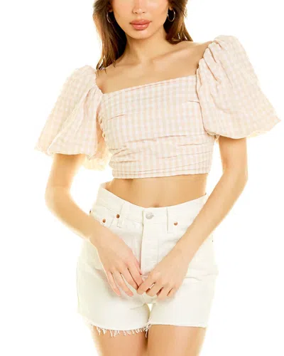 Daisy Lane Puff Sleeve Top In Brown