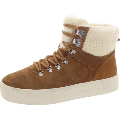 Marc Fisher Darlen-m Womens Leather Ankle Boot Winter & Snow Boots In Brown