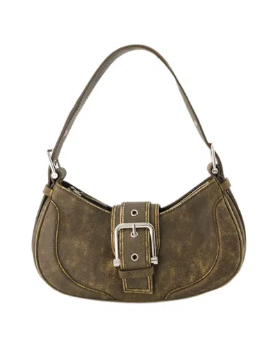 Osoi Brocle Vintage Brown Shoulder Bag In Leather Woman In Brown