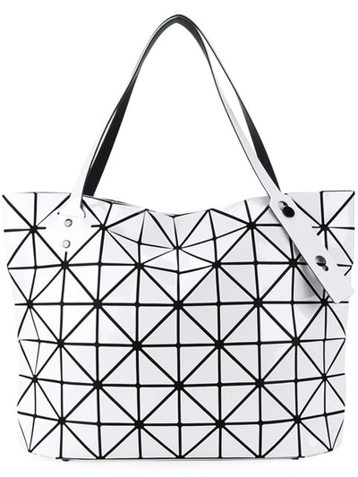 Bao Bao Issey Miyake Bao Bao Rock Basic Tote In Ice Grey/silver