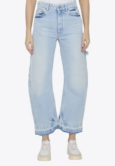 Stella Mccartney Mid-rise Tapered-leg Jeans In Blue