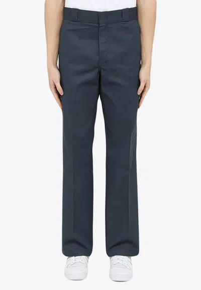 Dickies Blue Straight-leg Trousers In Blue