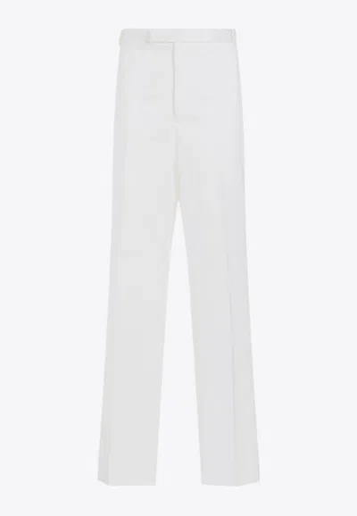 Thom Browne Straight-leg Chino Pants In White