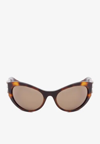 Givenchy 4g Havana Print Sunglasses In Brown