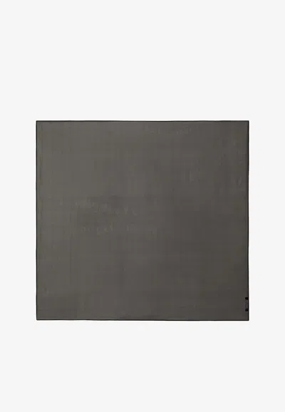 Dolce & Gabbana Chiffon Veil Scarf In Black