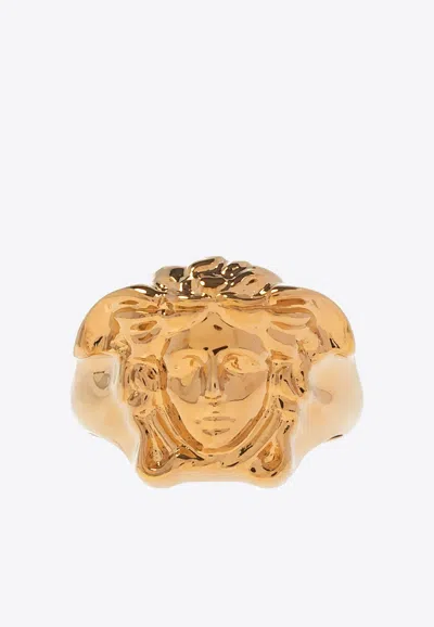 Versace Man Ring Man Gold Rings In Gold