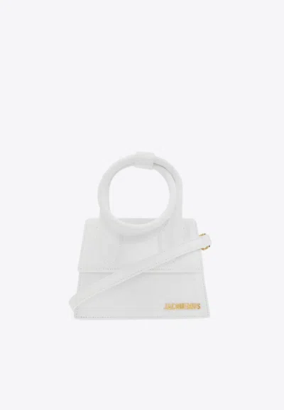 Jacquemus Le Chiquito Noeud Tote Bag In White