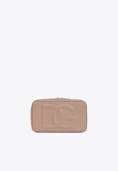 Dolce & Gabbana Small Dg Logo Crossbody Bag In Blush