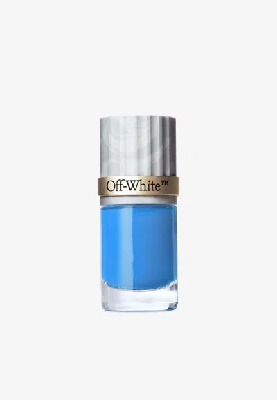 Off-white Paperwork Digital Nail Polish In Blue