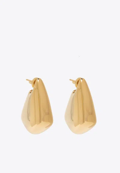 Bottega Veneta Small Fin Earrings In Gold