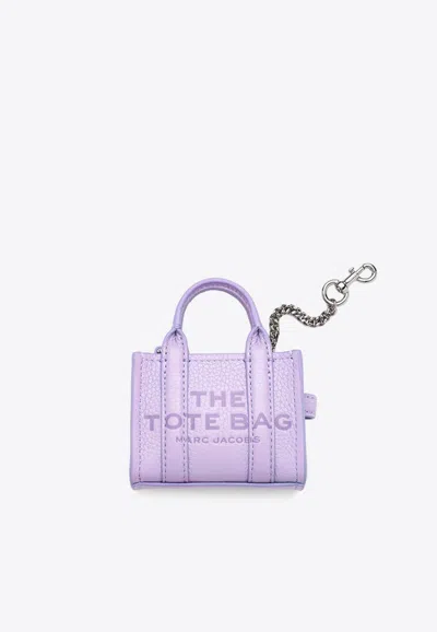 Marc Jacobs The Nano Logo Tote Charm In Wisteria