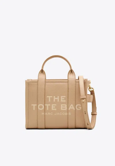 Marc Jacobs Women The Leather Small Tote Bag In Camel