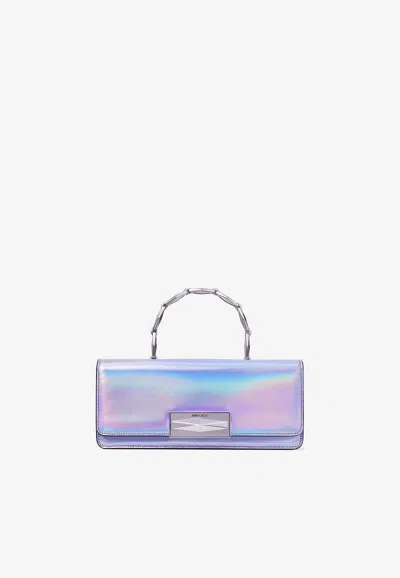 Jimmy Choo Diamond Leather Cross-body Bag In Metallic