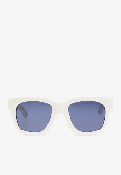 Jacquemus Square Frame Sunglasses Sunglasses In Blue