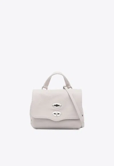Zanellato Baby Postina Leather Crossbody Bag In White