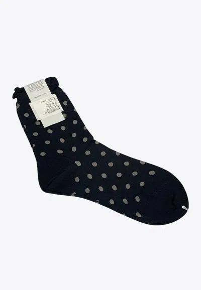 Antipast Pois Polka-dot Socks In Black