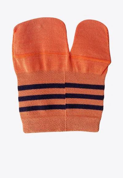 Antipast Tabi Half Socks In Orange