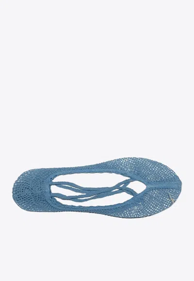 Antipast Fishnet Short Socks In Blue
