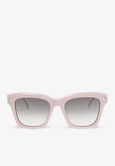 Alexander Mcqueen Eyewear Square Frame Sunglasses In Pink