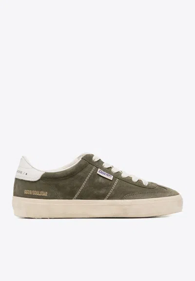 Golden Goose Db Soul Star Suede Low-top Sneakers In Green