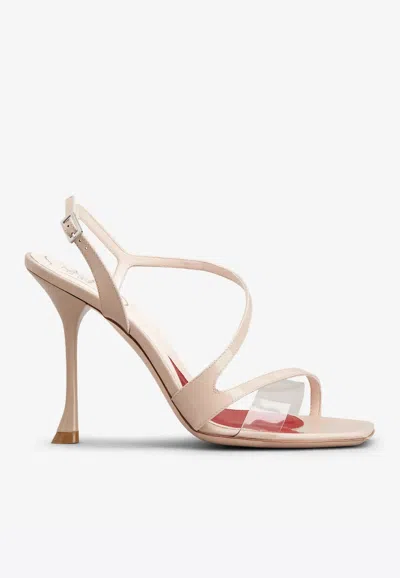 Roger Vivier Pink Open Toe Heels In Pink