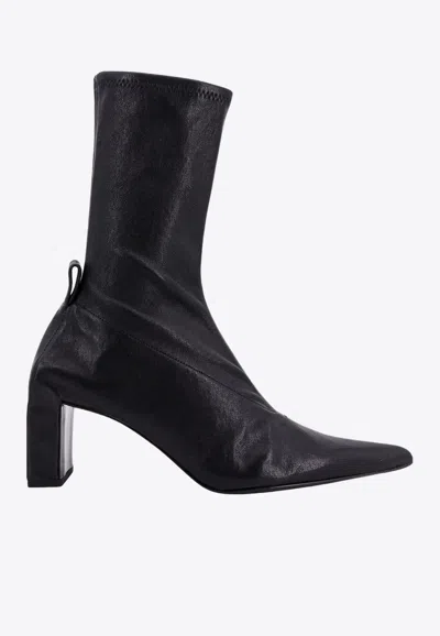 Jil Sander Heeled Boots In Black
