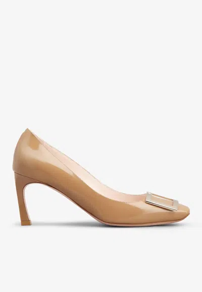 Roger Vivier Belle Vivier Trompette 70 Pumps In Beige