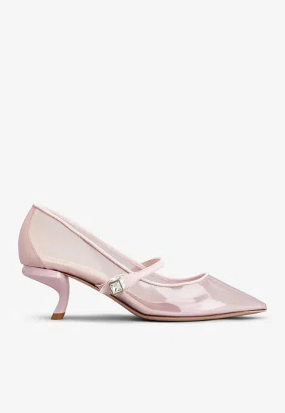 Roger Vivier Babies Virgule Pvc Pumps In Pink