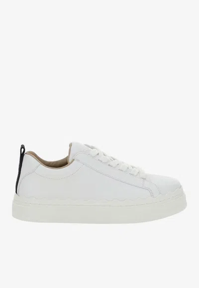 Chloé Lauren Low-top Sneakers In White