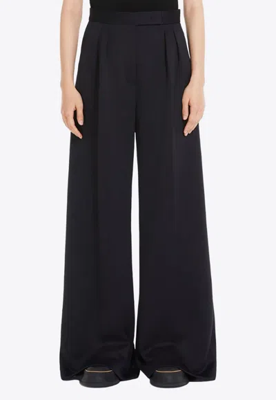 Max Mara Zinnia Scuba Flare Pants In Black