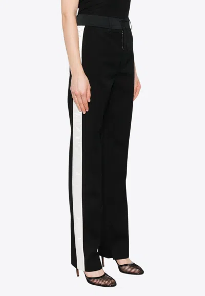 Meryll Rogge Wool Tailored Pants In Black