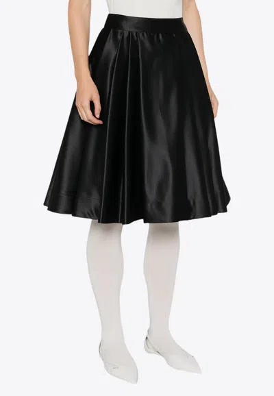 Vivetta Ruota Midi Skirt In Black