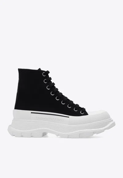 Alexander Mcqueen Alexander Mc Queen Tread Slick Ankle Boots In Black