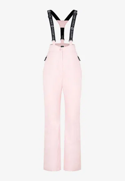 Giorgio Armani Straight-leg Pants With Suspenders In Pink